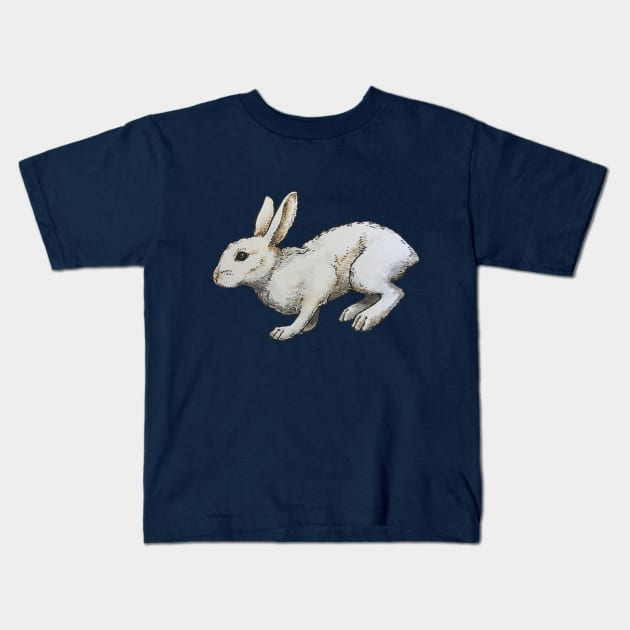 Snowshoe Hare Kids T-Shirt by calebfaires